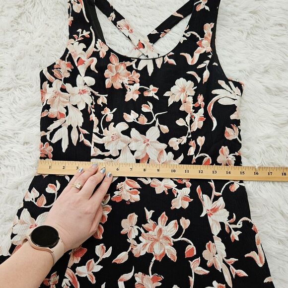 CDC VTG Sz S‎ 90's Pink Floral Crossback Romantic Layered Fairycore Mini Dress - Picture 10 of 11